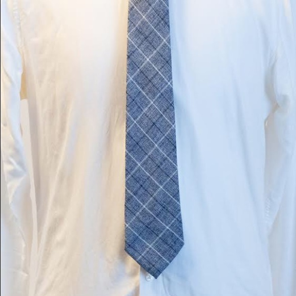 Ties Dot Cot Cotton Plaid Tie